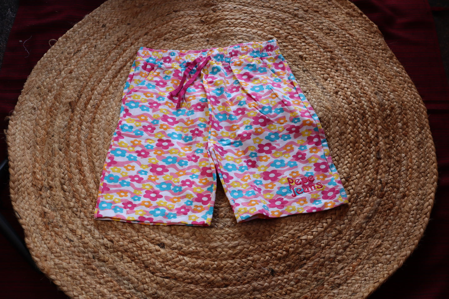 Cotton Baby Girl Co-ord Set – Floral Print T-Shirt & Pants