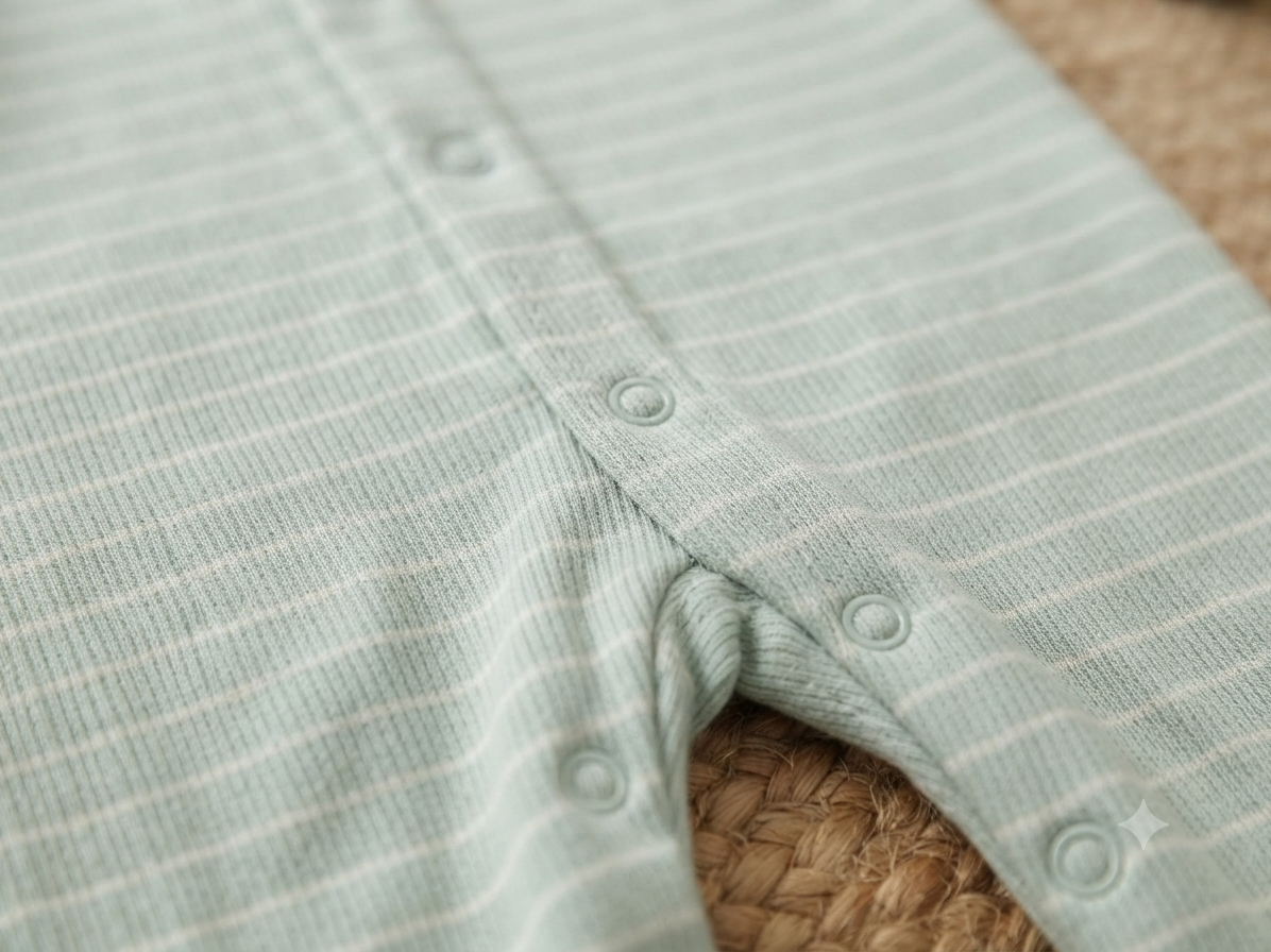 Soft Cotton Footed Sleepsuit Romper for Babies, Pack of 3, Green Collection
