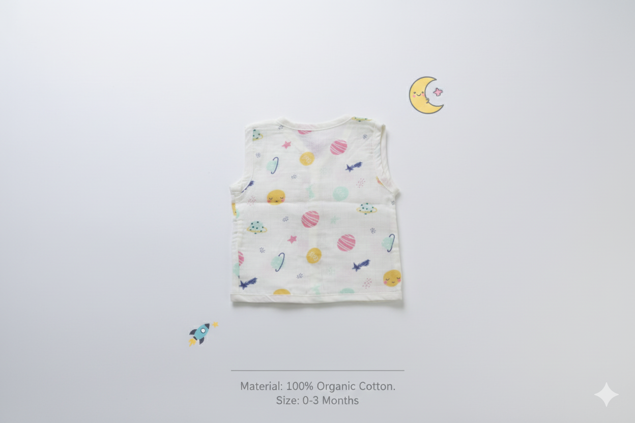 Muslin Sleeveless Jabla
