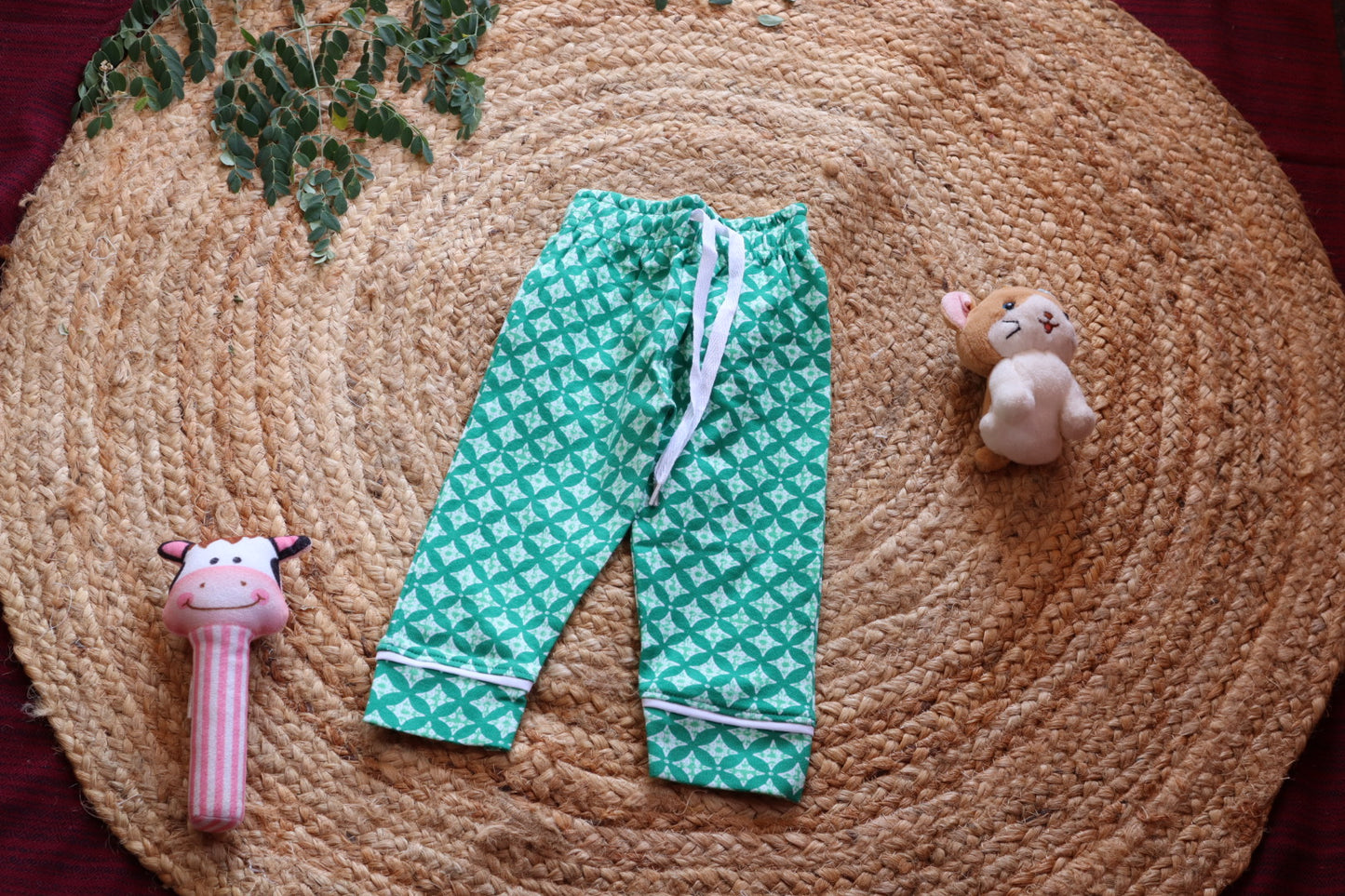 Cotton Green Printed Baby Nightsuit Set