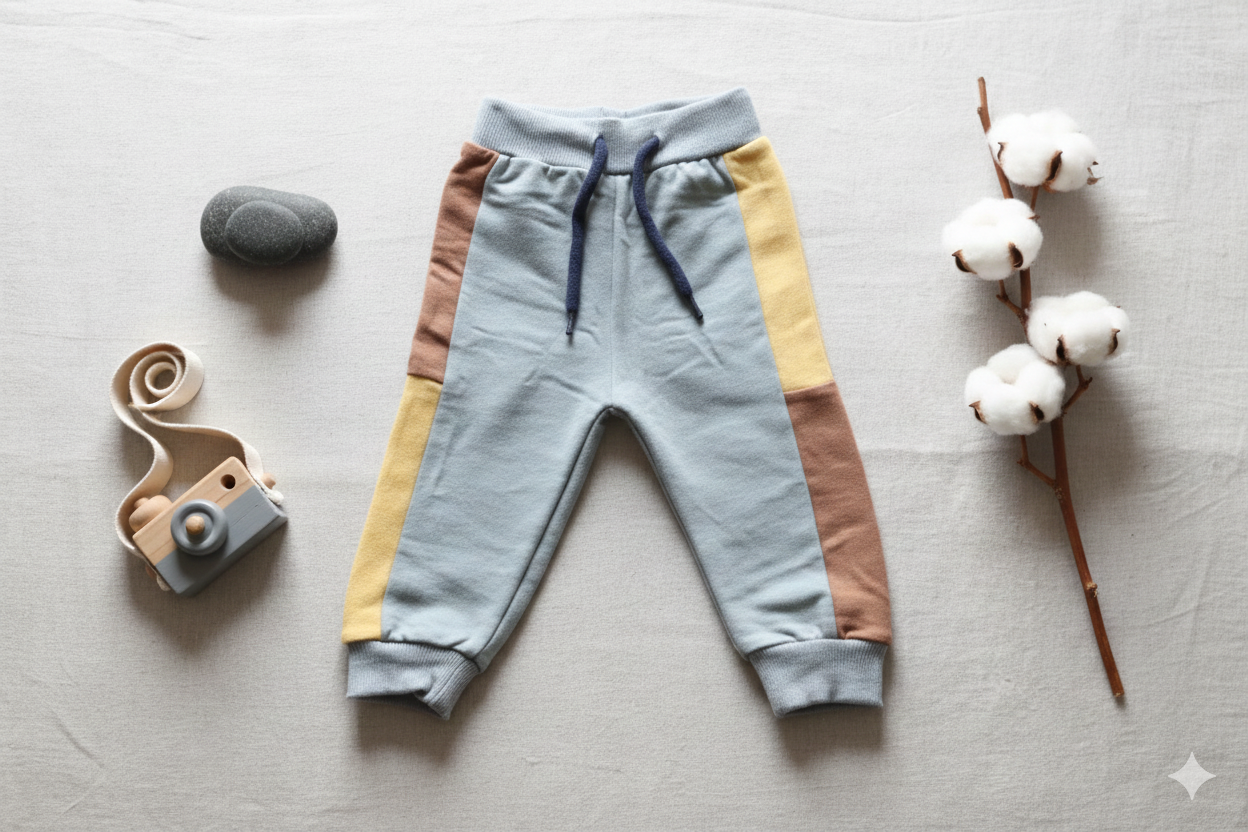 Safari Friends Color Block Winter Co-Ord Set for Babies