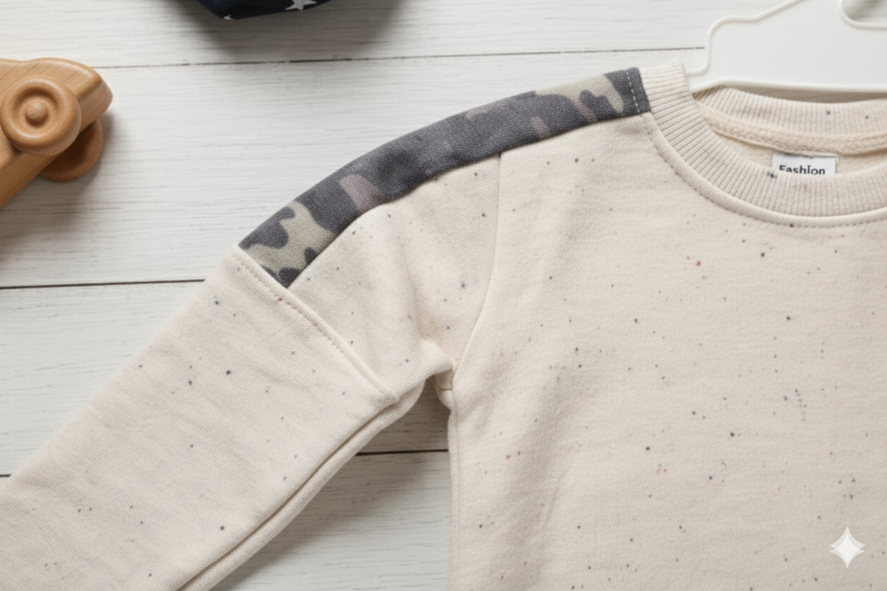 Little Commander Cotton Camo Co-Ord Set for Babies