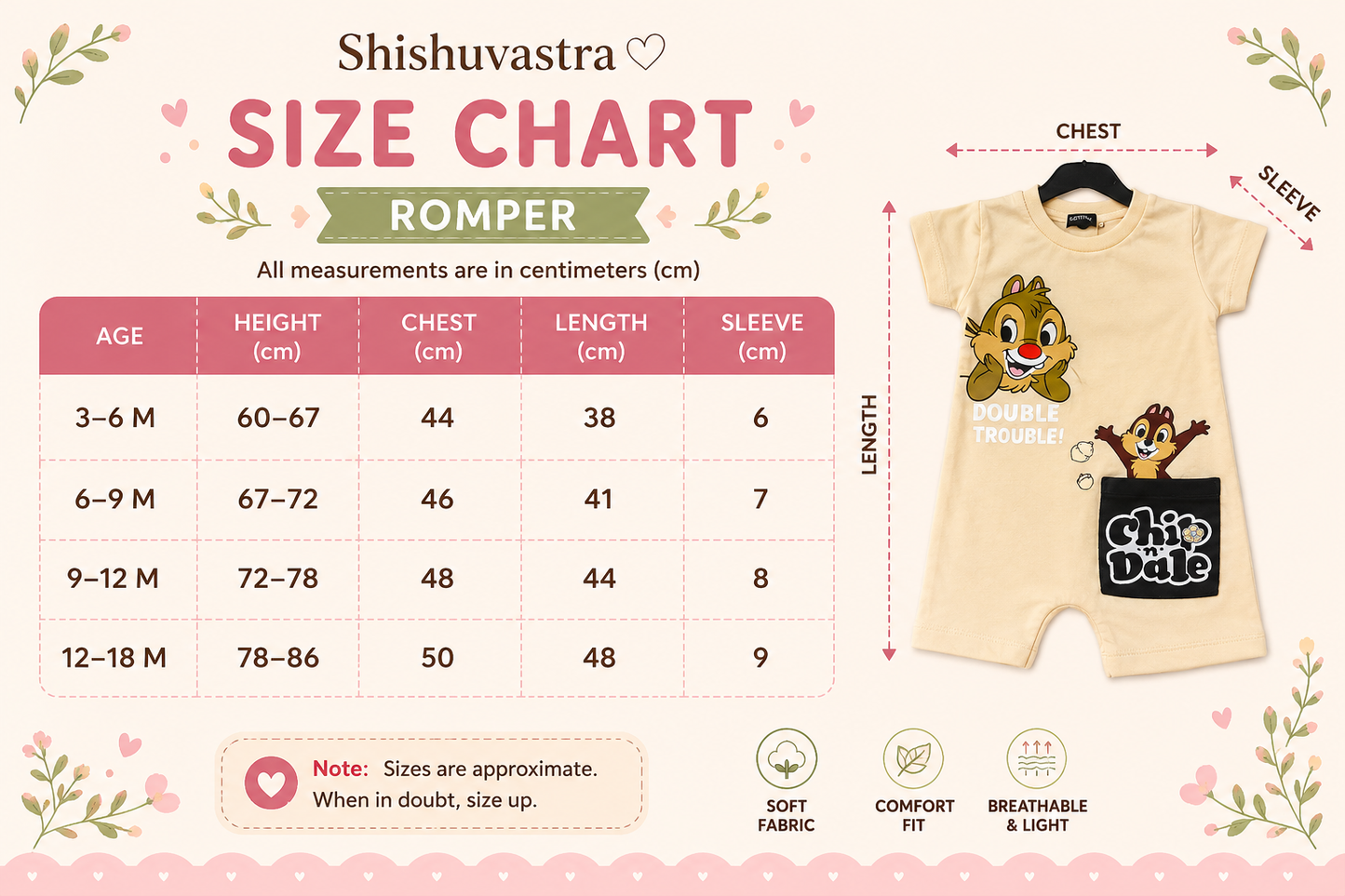 Baby Yellow Cartoon Print 100% Cotton Romper