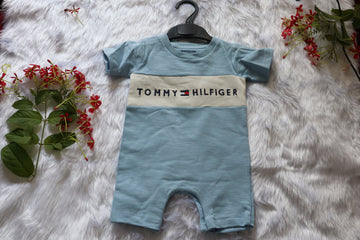 Baby Boy Cotton Blue Romper – Soft Everyday Wear