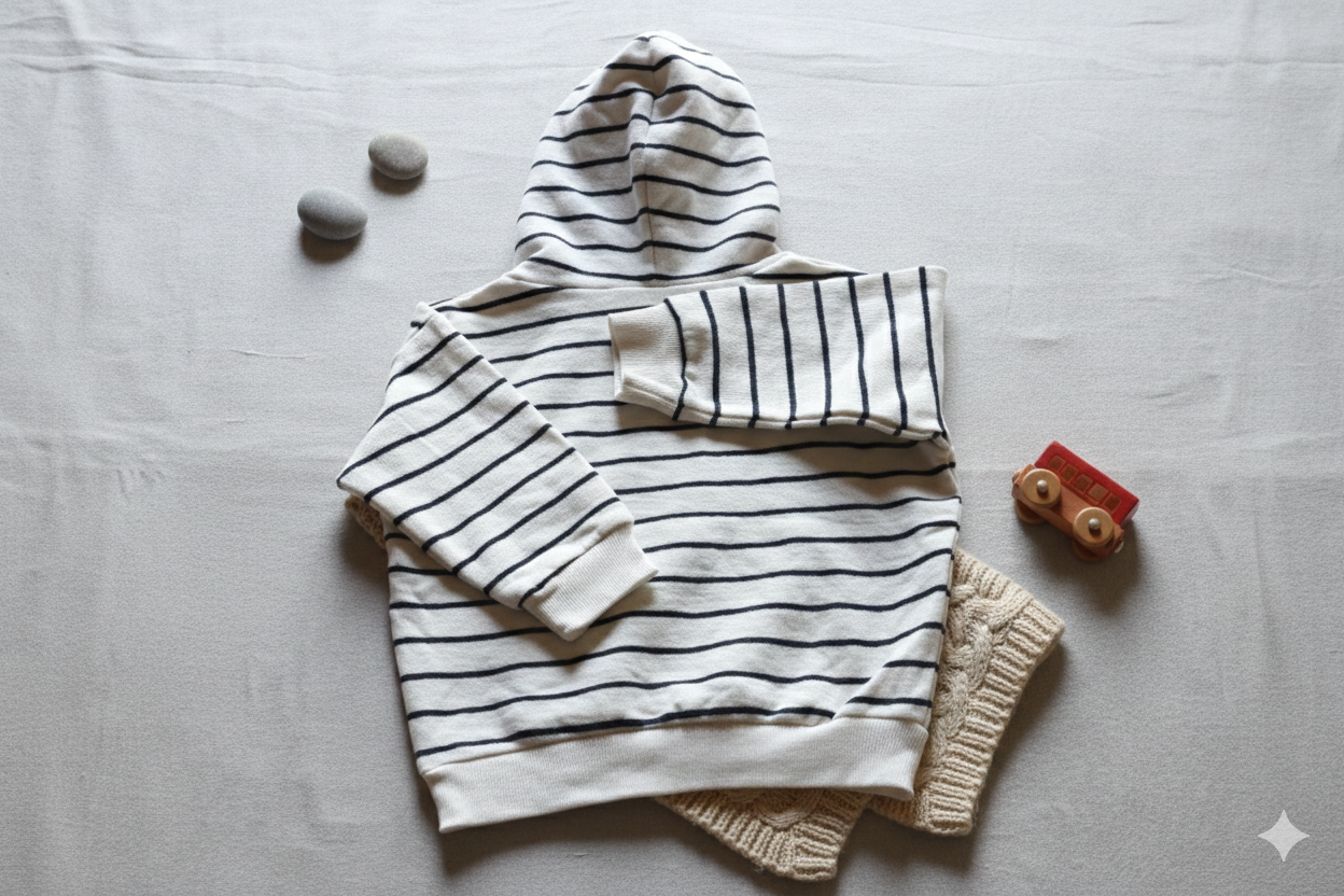 The Little Navigator Striped Hoodie