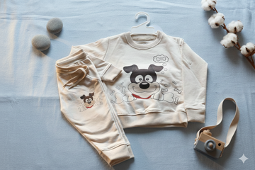 Happy Paws Puppy Cotton Co-ord Set for Babies