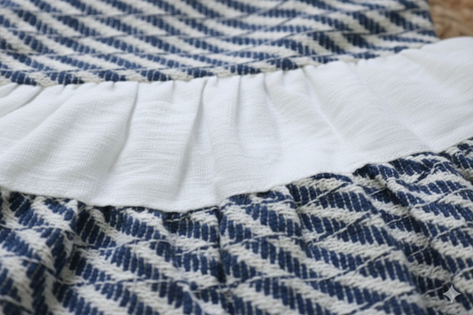 Indigo Blue Tiered Baby Dress – Sun & Play Frock – photo 2