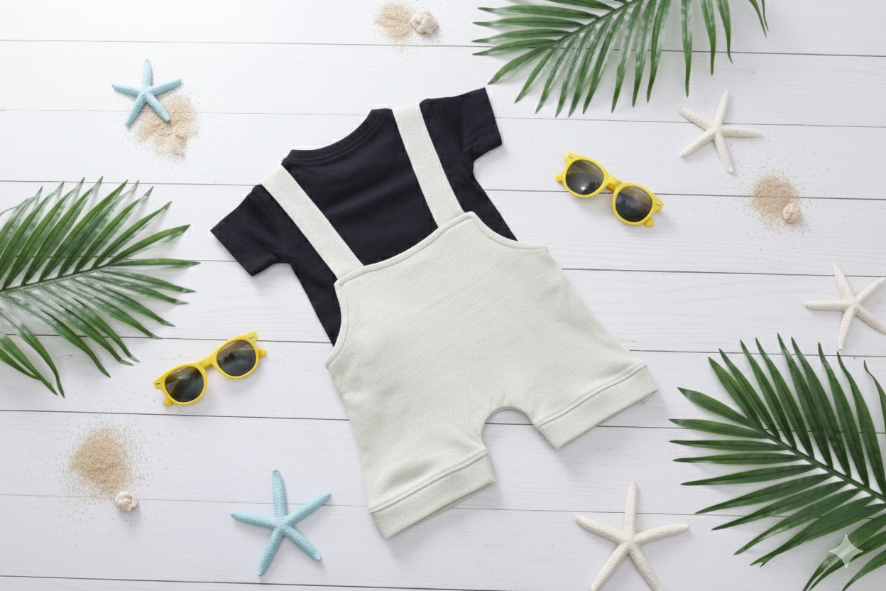 The Safari Roar Dungaree Set