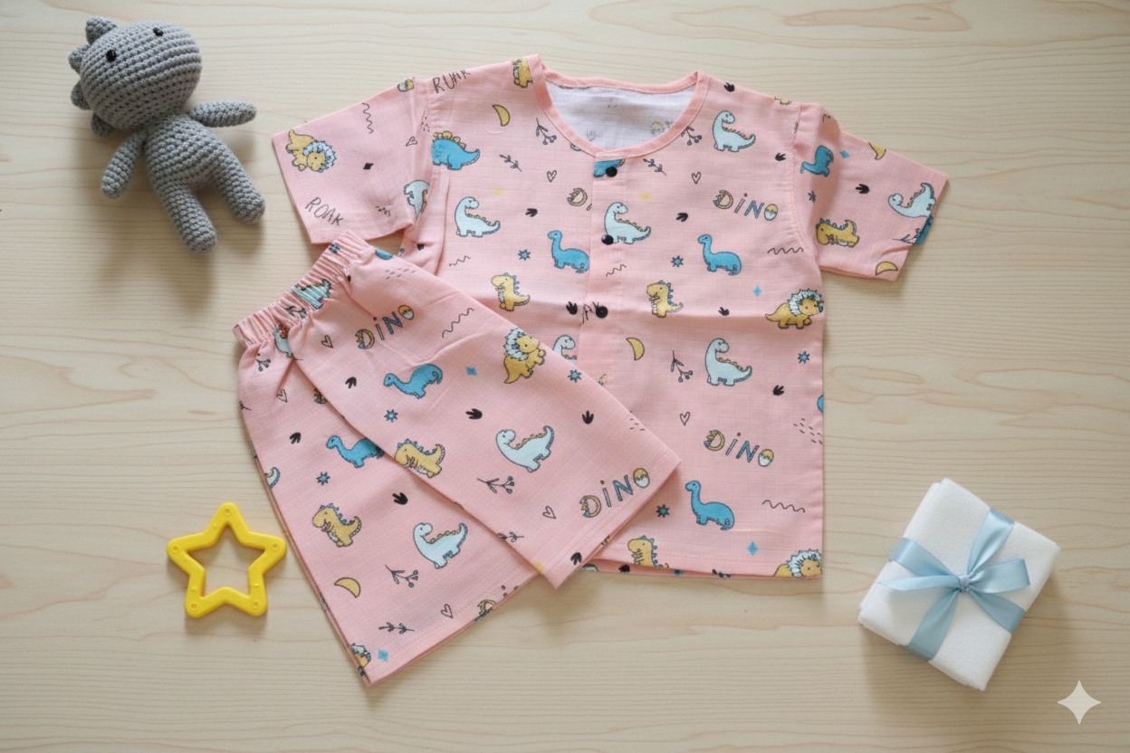 Cotton baby dress for summer – breathable kids wear in India