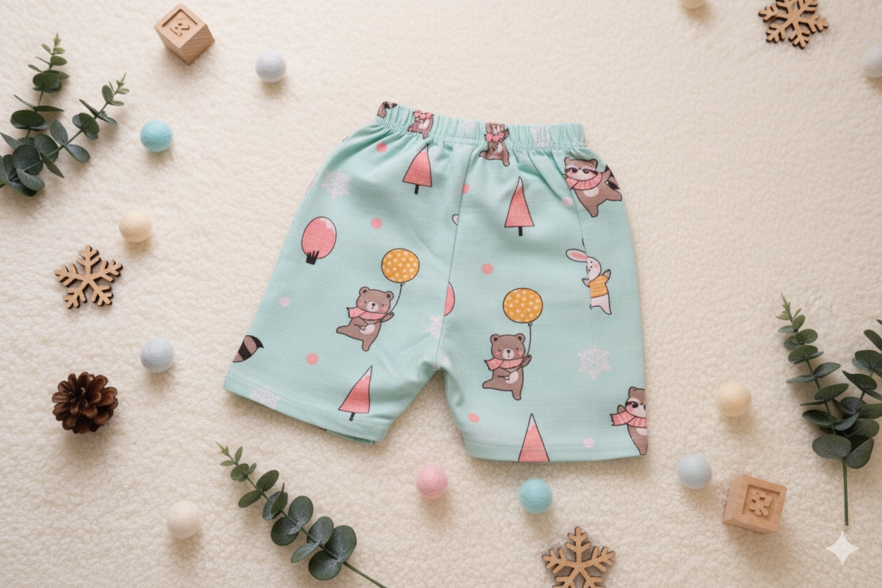 Muslin Half Sleeve Coord Set – Soft Cotton Baby Outfit (0–3 Years)
