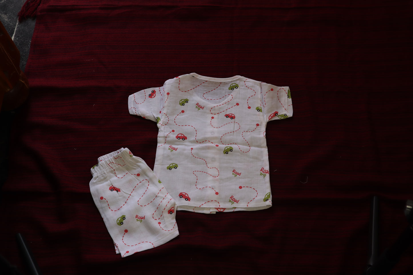 Muslin Half Sleeve Coord Set