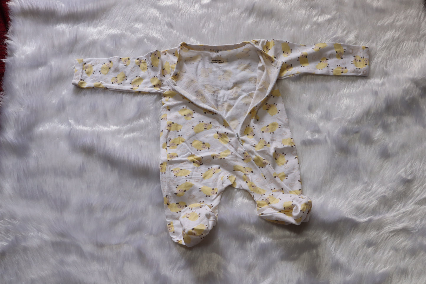 Cotton baby Sheep Print  Newborn Onesie