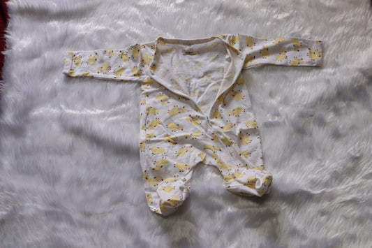 Cotton Sheep Print Newborn Onesie – photo 2