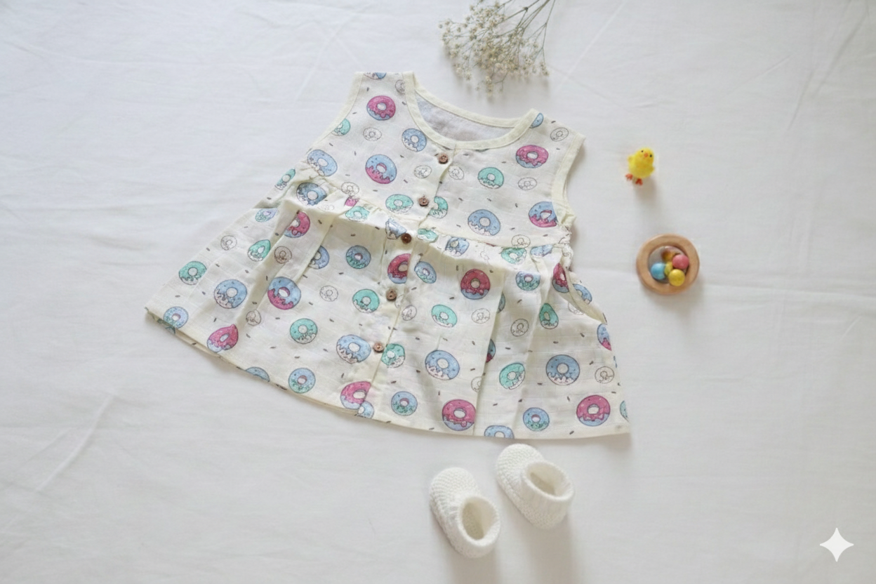 Cotton baby dress for summer – breathable kids wear in India