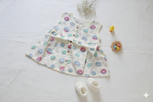 Cotton baby dress for summer – breathable kids wear in India