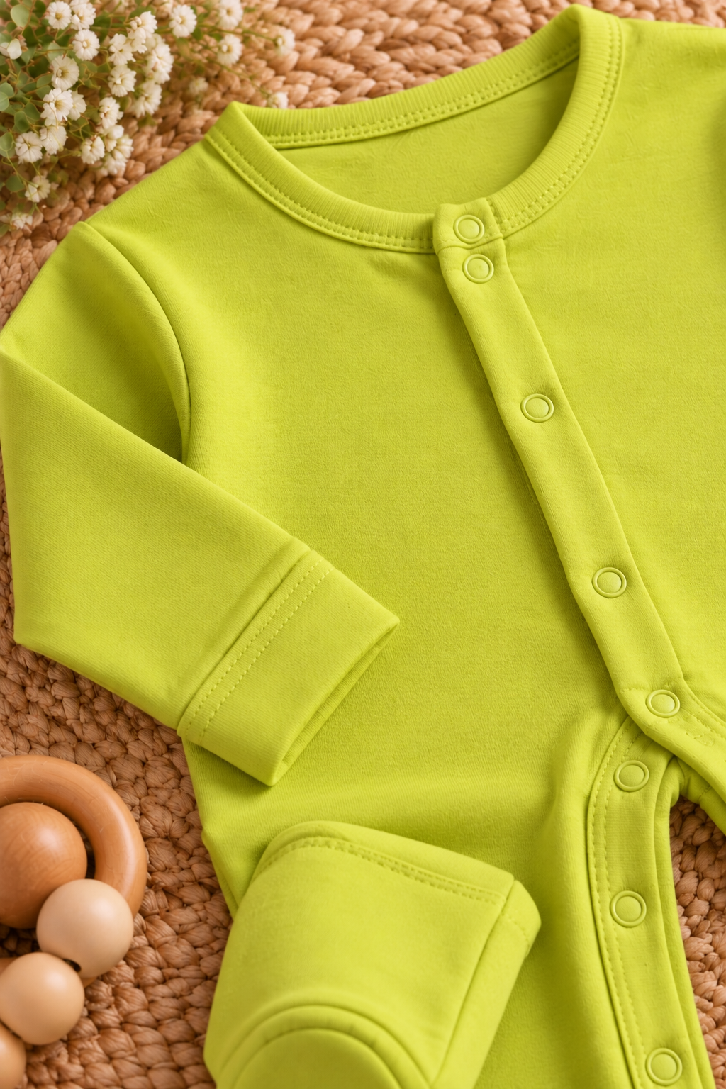 Soft Cotton Footed Sleepsuit Romper for Newborns, Pack of 3
