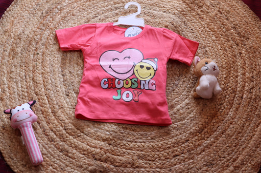 Juniors Girls "Choosing Joy" Smiley Co-ord Set