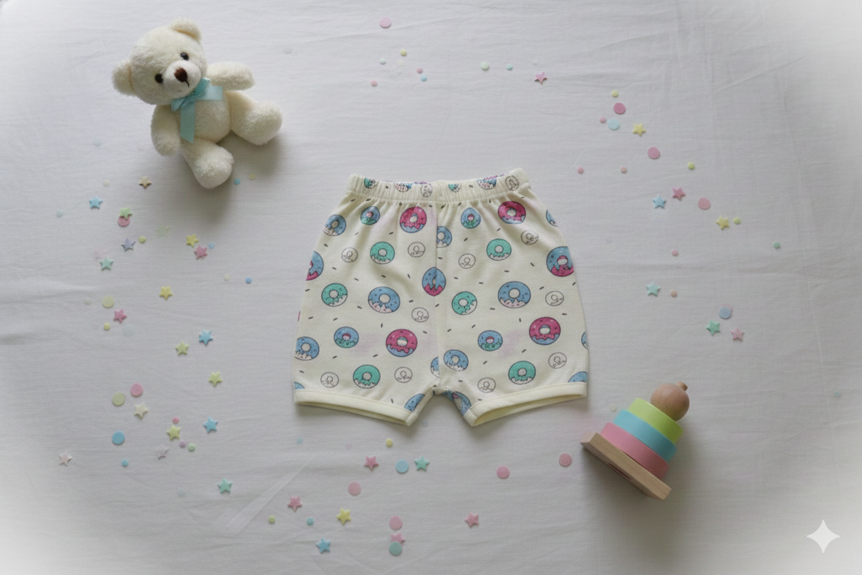 Muslin Sleeveless Jabla Short Set