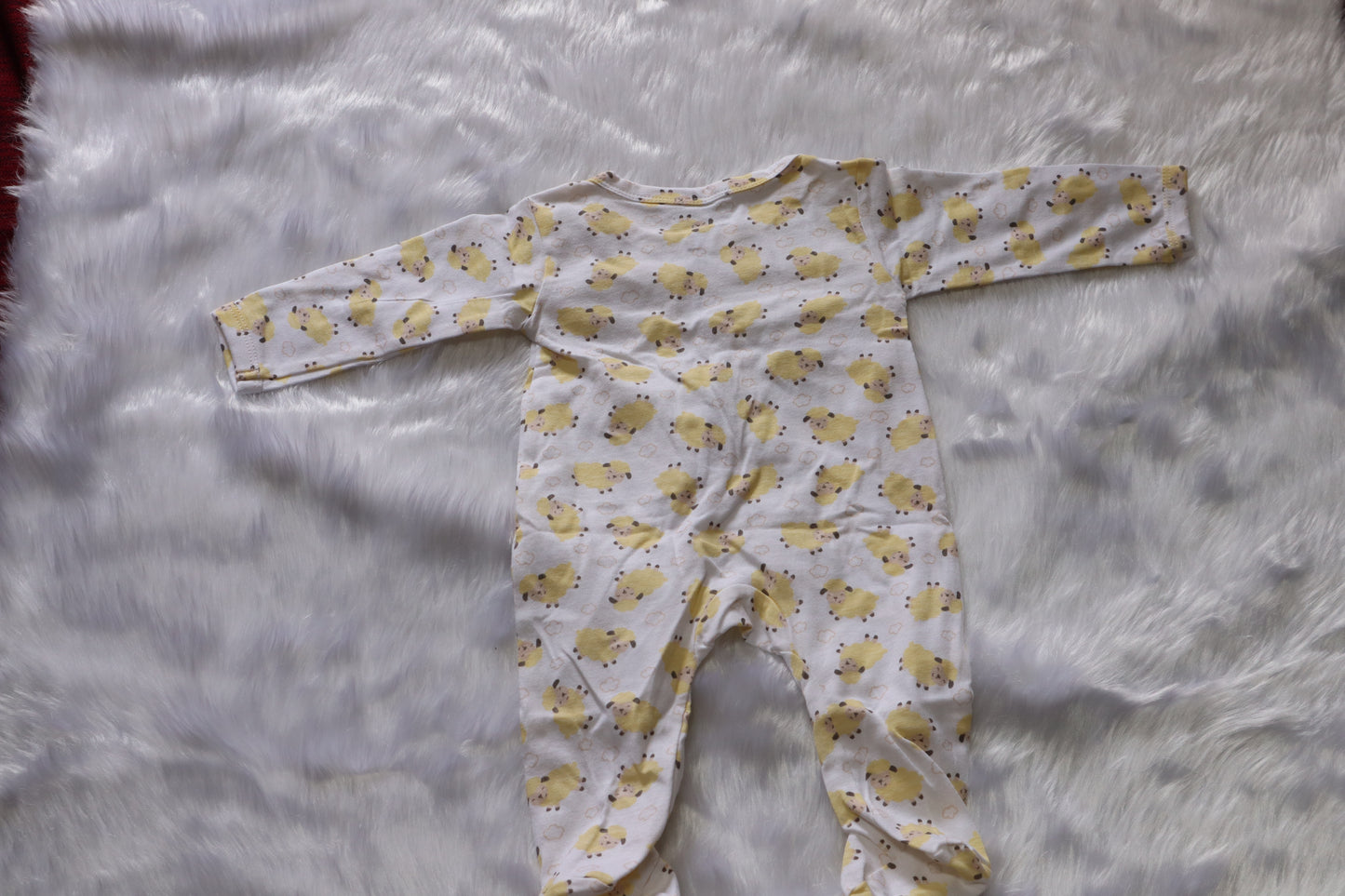 Cotton baby Sheep Print  Newborn Onesie