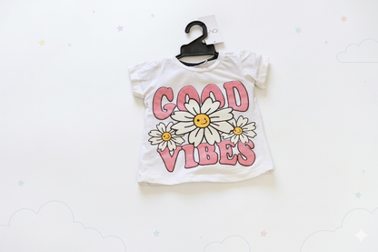 Good Vibes Daisy Summer Short Set for Baby Girls – Cotton – photo 3