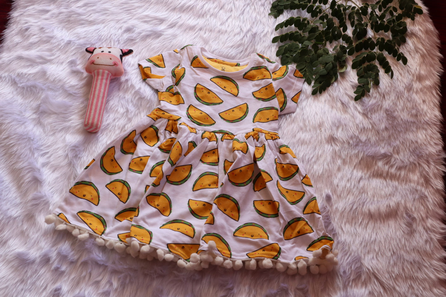 Cotton Baby Girl Frock – Watermelon Print Dress