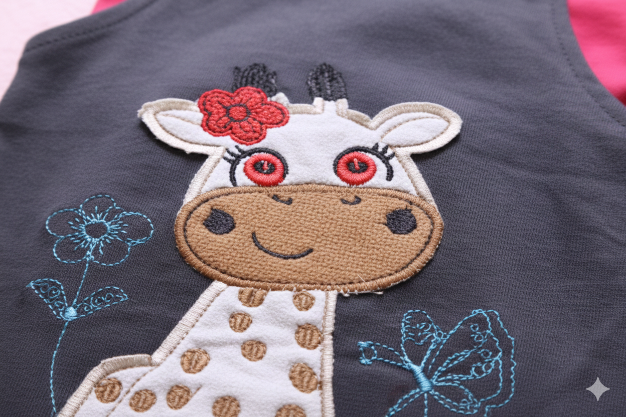 The Little Giraffe Dungaree Set