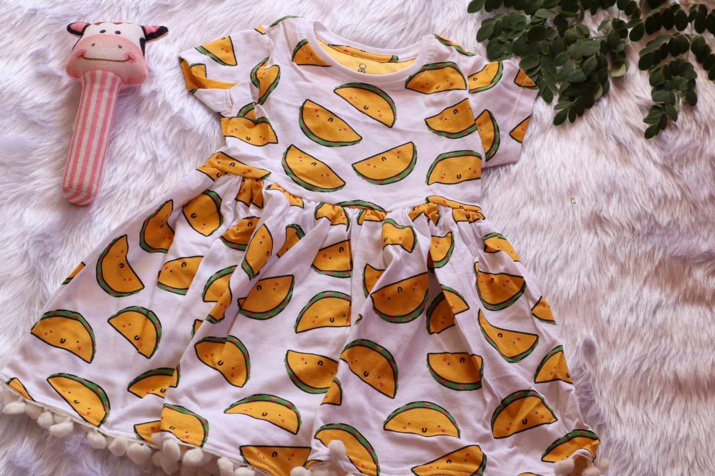 Cotton Baby Girl Frock – Watermelon Print Dress