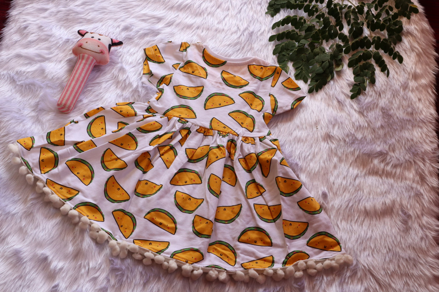 Cotton Baby Girl Frock – Watermelon Print Dress