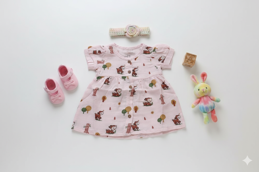 Cotton baby dress for summer – breathable kids wear in India