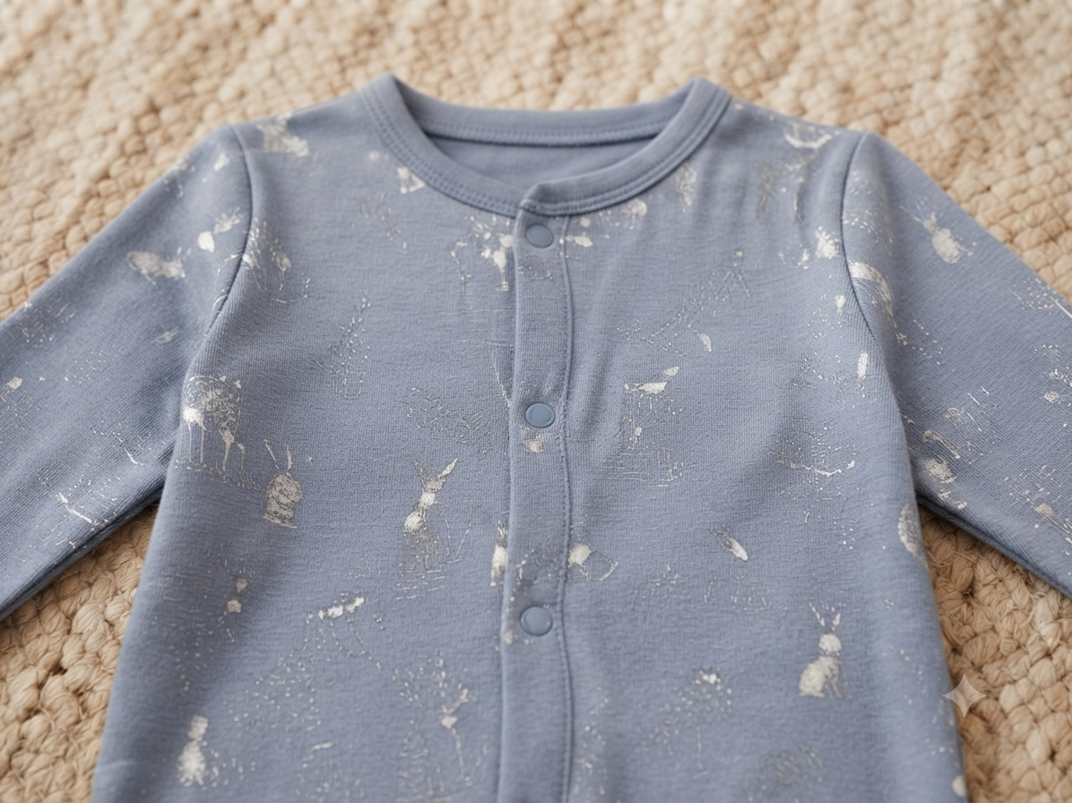 Soft Cotton Footed Sleepsuit Romper for Babies, Pack of 3, Blue Collection