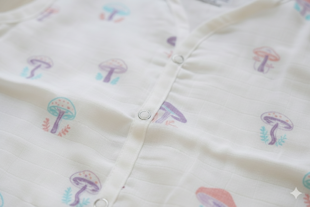 Muslin Sleeveless Jabla Short Set