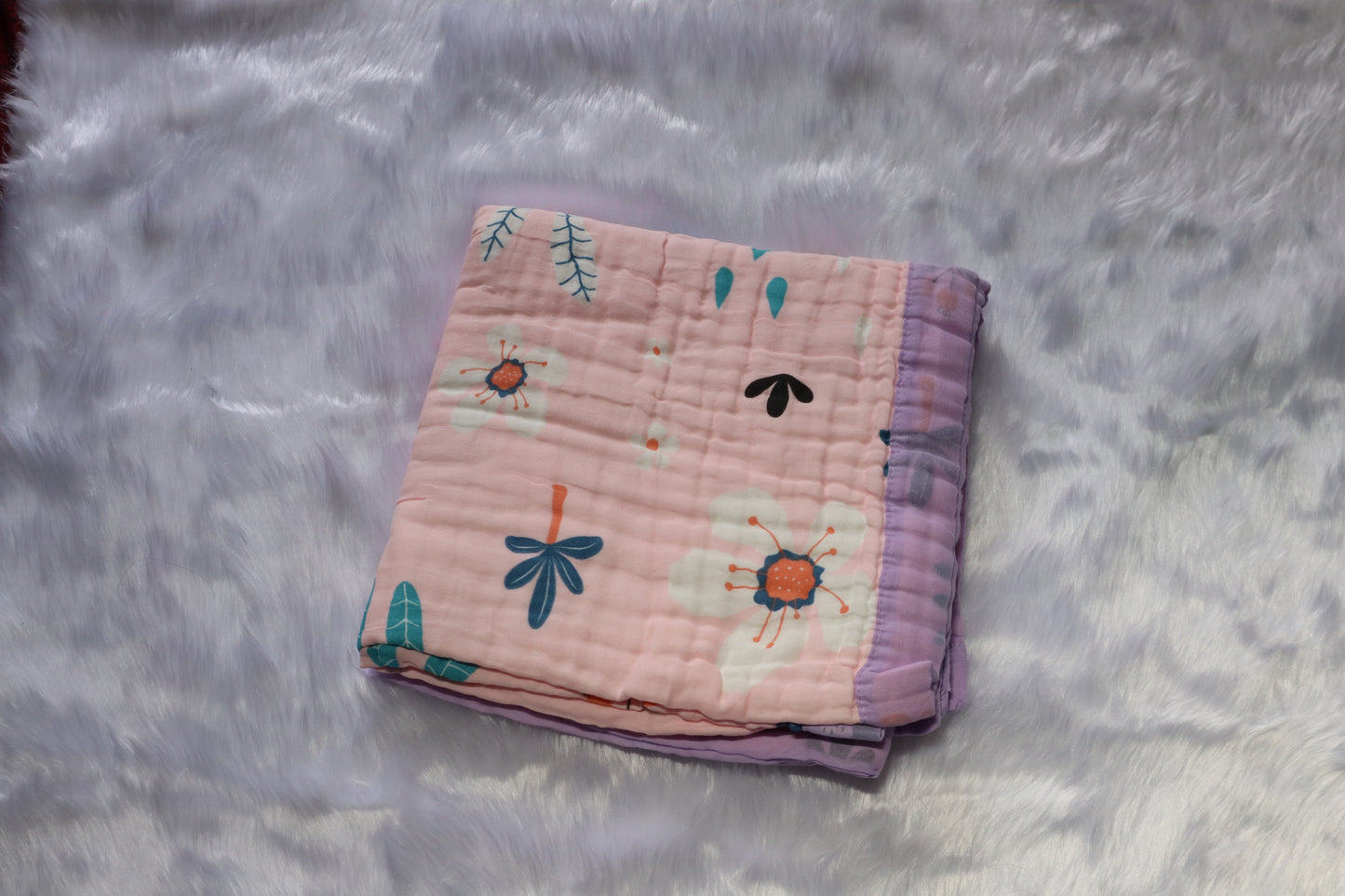 Premium 6-Layer Muslin  Blanket – Soft Cotton Crinkle Wrap (100x100 cm)
