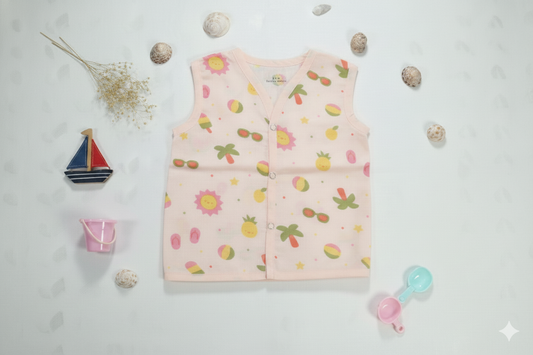 Muslin Sleeveless Jabla