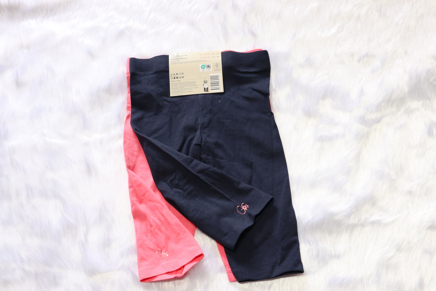 Knitted Cotton  Capri Leggings – Pack of 2