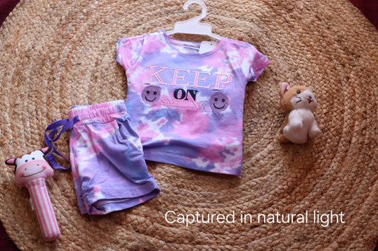 Orchestra Girls "Keep On Smiling" Tie-Dye Co-ord Set