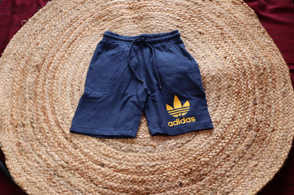Navy & Mustard Sporty Cotton Co-ord Set for Boys – photo 4