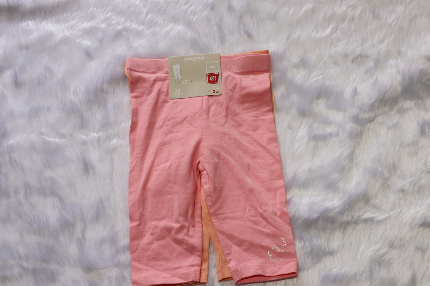 Knitted Cotton  Capri Leggings – Pack of 2
