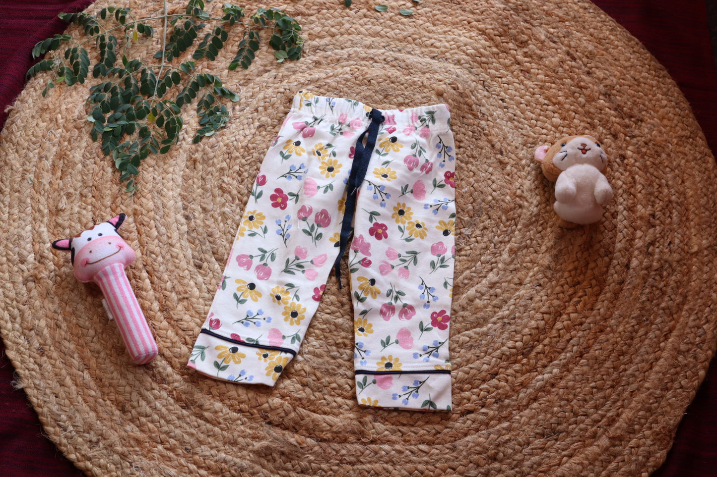 Cotton Floral Nightsuit Set for Kids – Soft Sleepwear