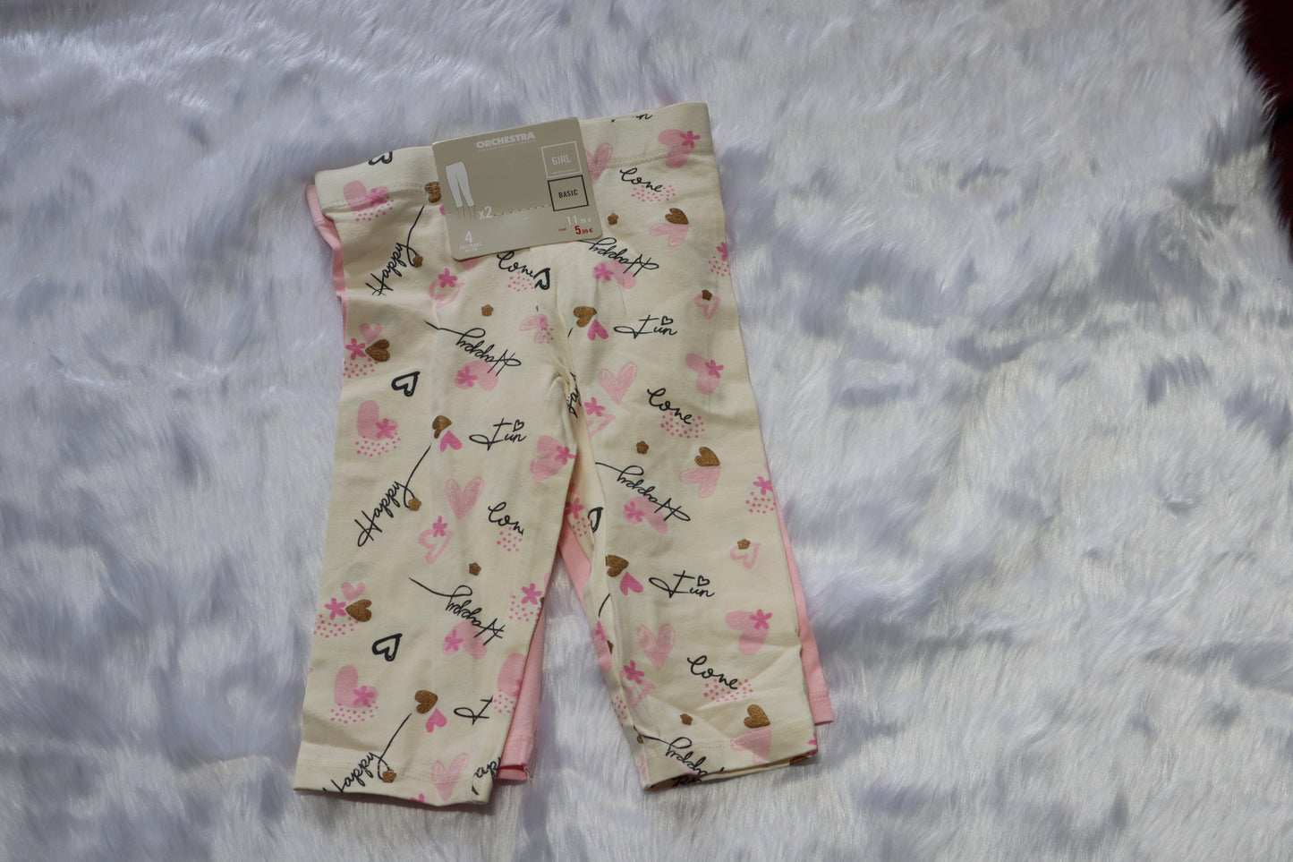 Knitted Cotton  Capri Leggings – Pack of 2