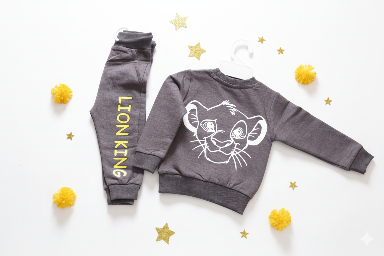 Lion King’s Adventure Cotton Co-Ord Set for Babies