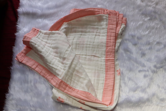 Premium 6-Layer Muslin  Blanket – Soft Cotton Crinkle Wrap (100x100 cm)