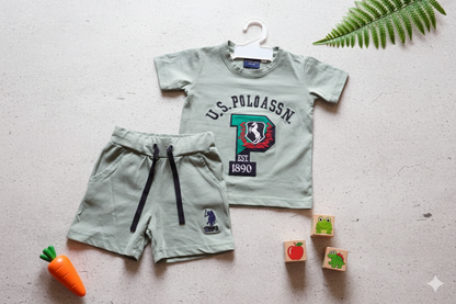 Little Legend Varsity Set – Sage Green