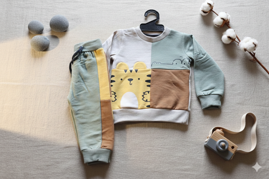 Safari Friends Color-Block Winter Coord Set