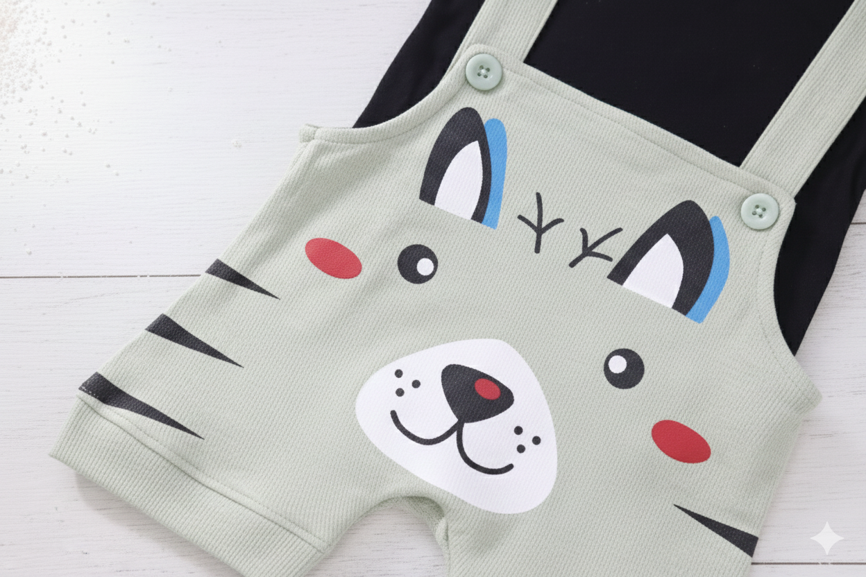 The Safari Roar Dungaree Set