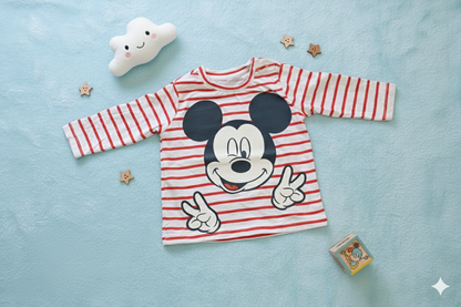 Striped Cotton Play Tee for Babies