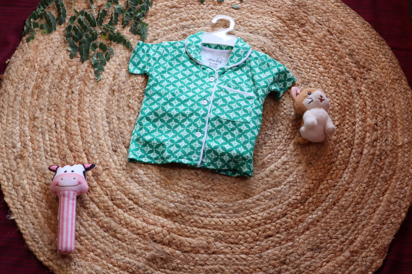 Cotton Green Printed Baby Nightsuit Set