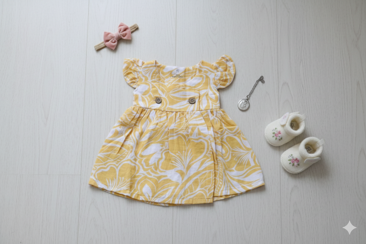 Cotton baby dress for summer – breathable kids wear in India