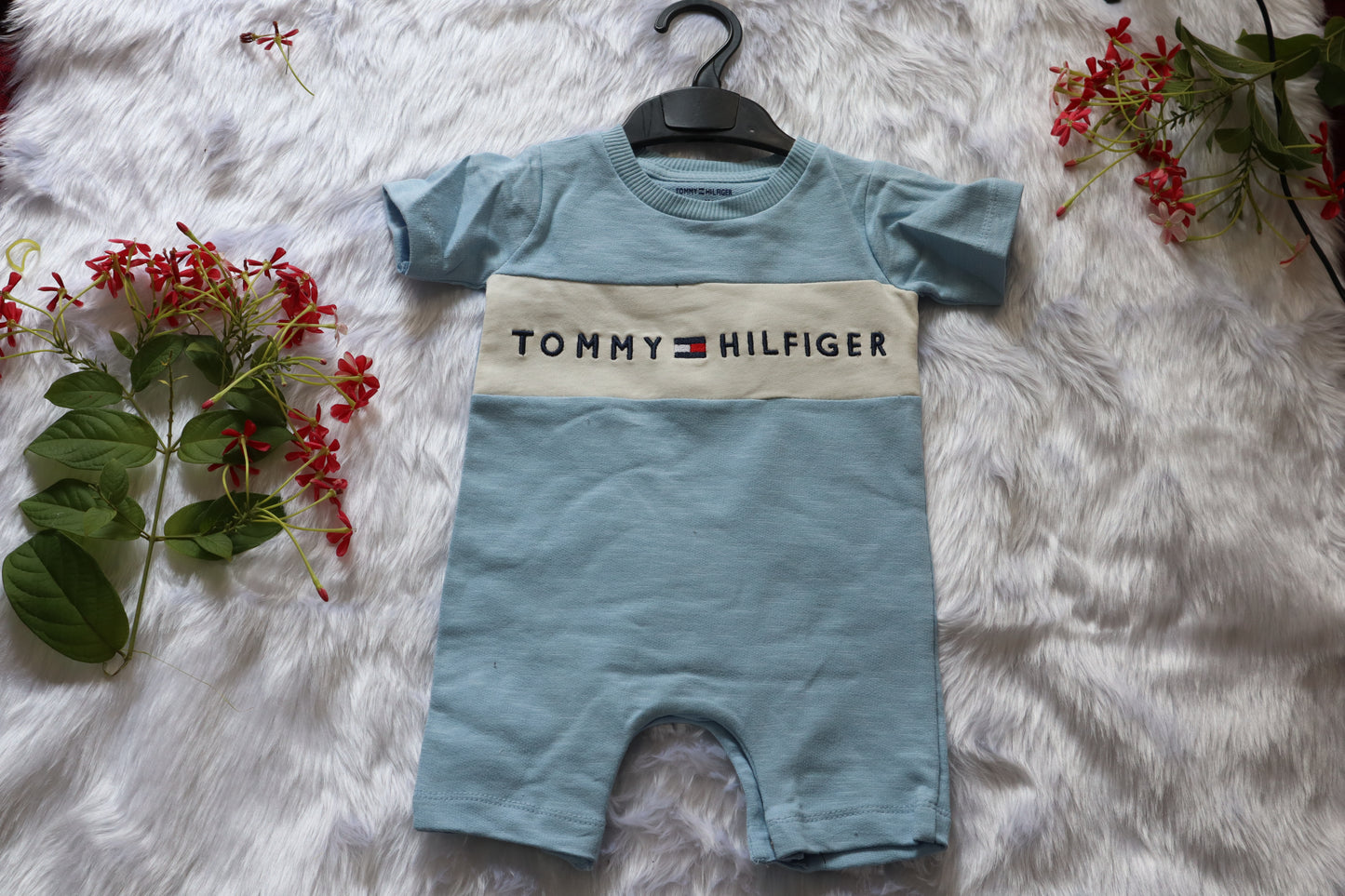 Baby Boy Cotton Blue Romper – Soft Everyday Wear
