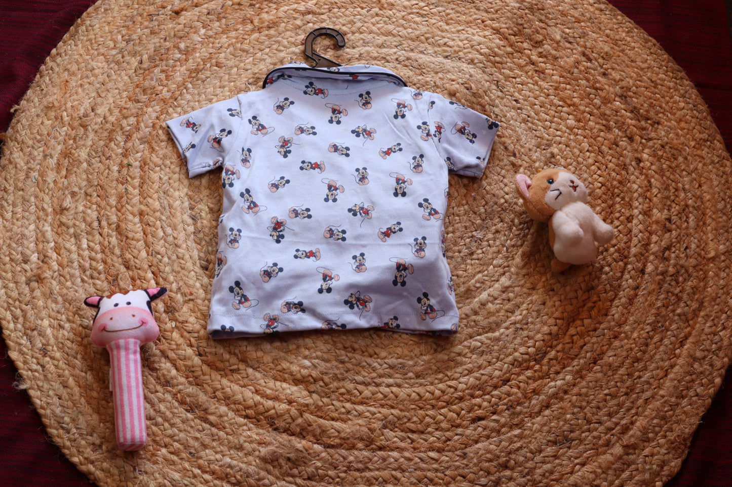 Cotton Mickey Mouse Print Nightsuit