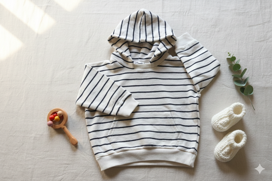 The Little Navigator Striped Hoodie